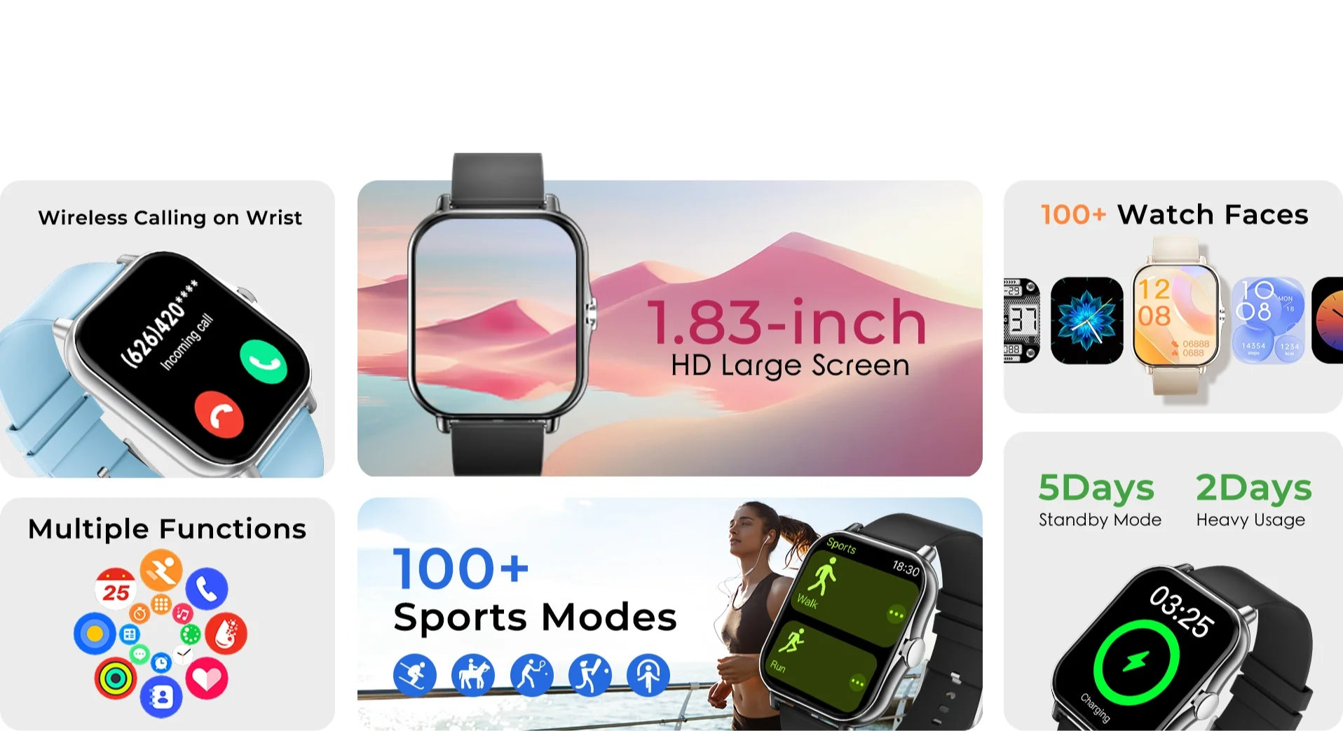 SIMSONLAB Smart Watches SH1