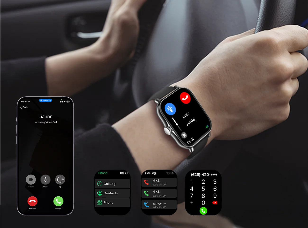 SIMSONLAB Smart Watches SH1